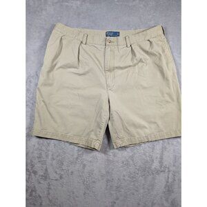 Polo By Ralph Lauren Tyler Short Mens 42 Waist Beige Chino Golf Tennis Casual
